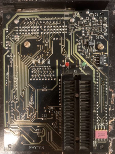 Программатор ChipProg, плата со стороны ZIF-панели